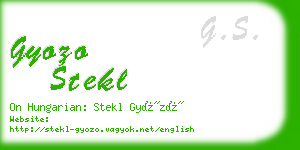 gyozo stekl business card